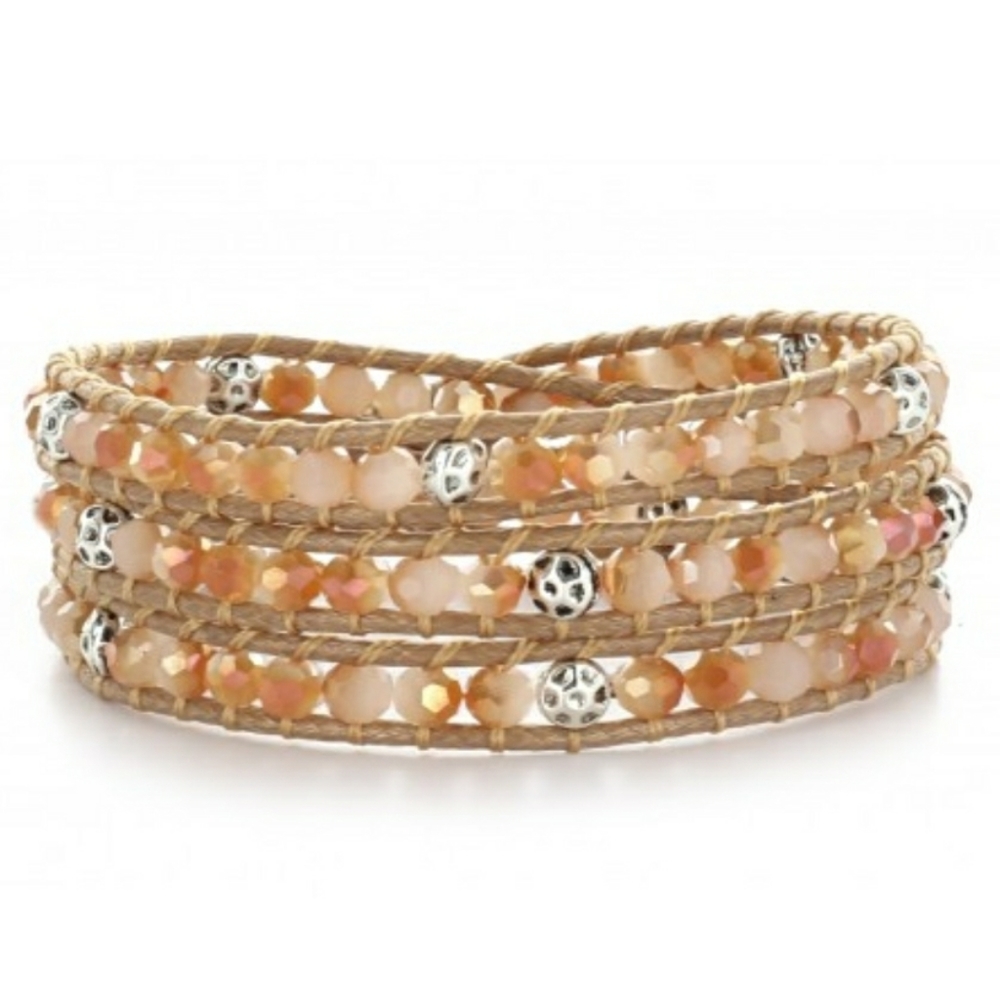 Handmade NEW Katie Soleil 3 Wrap Bracelet Hairband
